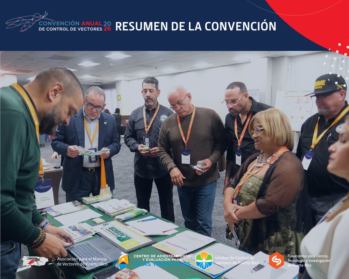 PRVectorControl's tweet photo. Gracias a las organizaciones que participaron con sus mesas educativas e interactivas en la Convención Anual de Control de Vectores 🦟

Ese intercambio fue una de las partes más valiosas del día. 🧵2/2 

Un programa del @prsciencetrust1. https://t.co/5OKzQat0Sz