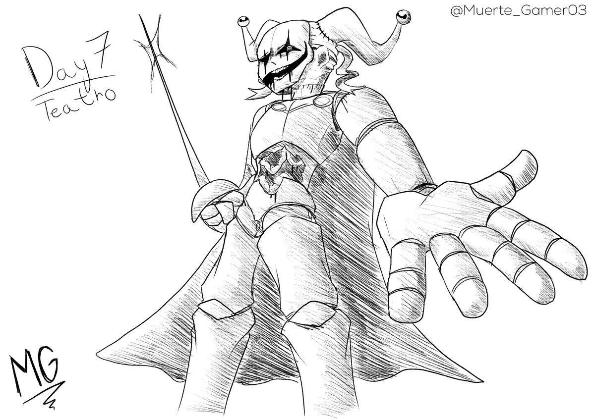 Muerte_gamer03's tweet photo. InkTober Day 7 (Teatro) https://t.co/TgP87AwXGy