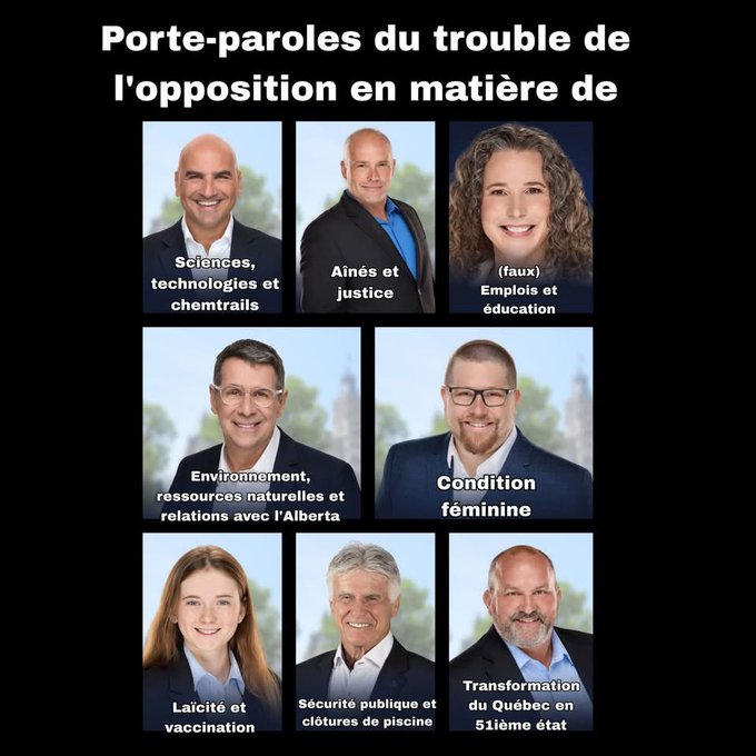 syldube59's tweet photo. Le festival des véritables «ti-counes» en politique québécoise commence officiellement avec l'arrivée des conservateurs de Duhaime au parlement. Bravo aux gens de Québec et de la Beauce ! Vous savez ce que sont les gens de qualité... Tout un jugement ! #polqc https://t.co/bDvnlCFaL5