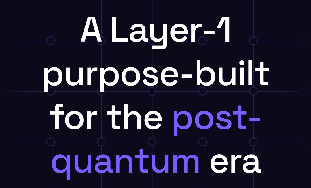 0xLudd's tweet photo. Most L1s are just forking old code and calling it new. Still wide open to quantum attacks. @QMSNetwork skipped that path. It's built post-quantum from the ground up, and it's still EVM-compatible https://t.co/AGHDys5iuo