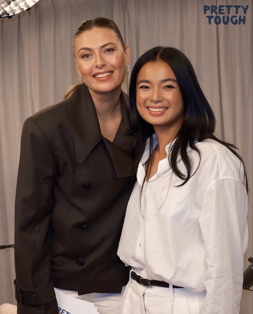 EalaAlexandra's tweet photo. Maria Sharapova and Alex Eala https://t.co/ucQfrsBve2