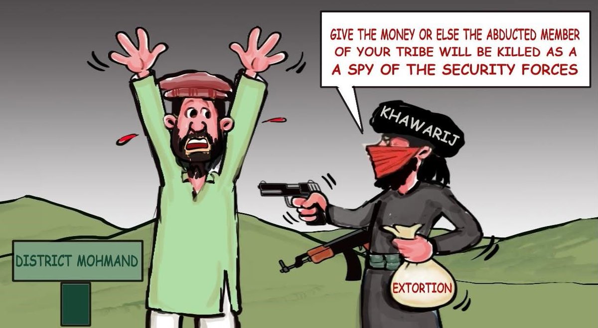 soniayousafzai1's tweet photo. The extortion, kidnapping for ransom, and threats to kill tribesmen by branding them as spies—perpetrated by the Kharijites in Mohmand District—serve as clear proof of their heinous, criminal nature.
#fromily #RU5H #uşak https://t.co/wun9n1Nfds