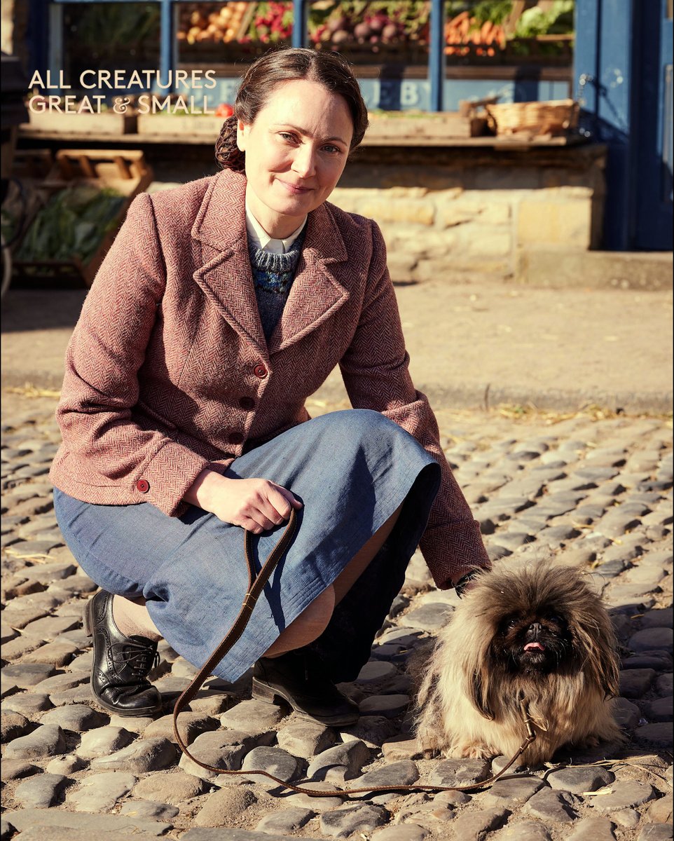 AllCreaturesTV's tweet photo. 📸A glimpse into Episode 4.
It's the wonderful Mrs Hall's birthday, Siegfried possesses a worried look and is that TWO Pekingese? 👀
ACGAS Series 7 continues Thursday at 9:05pm on @channel5_tv https://t.co/B1aeYQoLfY