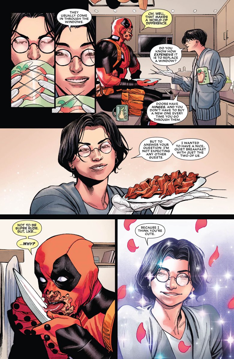 RevClownn's tweet photo. I asked Marvel to let Wade date Valentine again and they killed me by firing squad https://t.co/r12UtAt8Dt