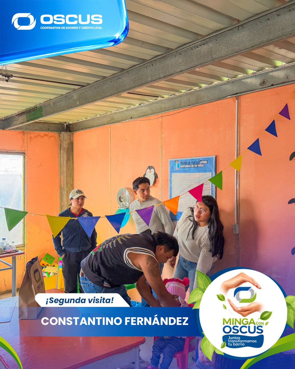 CoopOSCUS's tweet photo. Por ellos, por su futuro, por nuestra comunidad. 💙

En nuestra visita a Constantino Fernández, compartimos la ilusión de construir un mejor lugar para ver crecer a los más pequeños del sector. 

¡Juntos transformamos tu barrio!

#MingaConOSCUS https://t.co/SrFWaiy56y