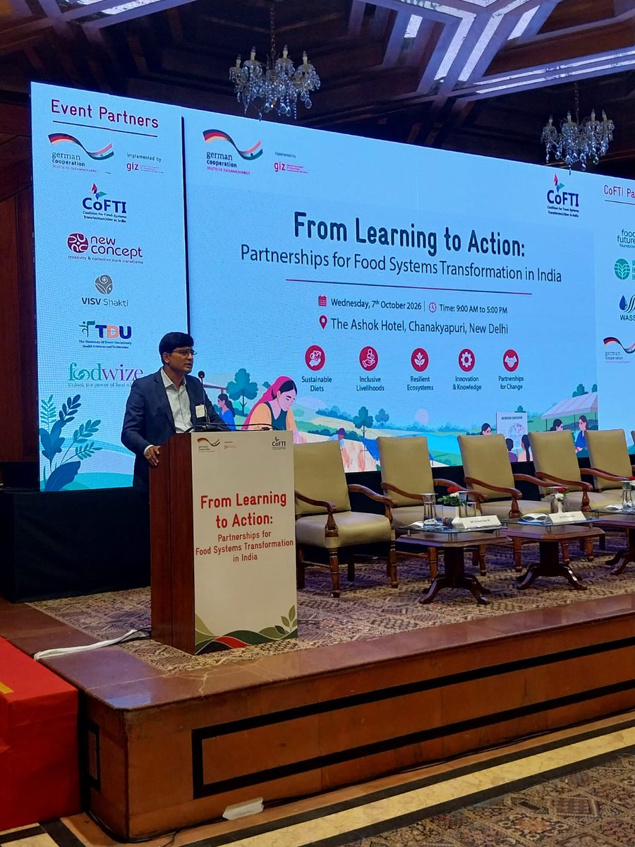 nlm_karnataka's tweet photo. Sri Srinivas M, respected AMD, participated in the session “From Many Actors to One Food System: Building Capacities for Food Systems Transformation in India” held in New Delhi. @MoRD_GoI https://t.co/uASAgYCRpz