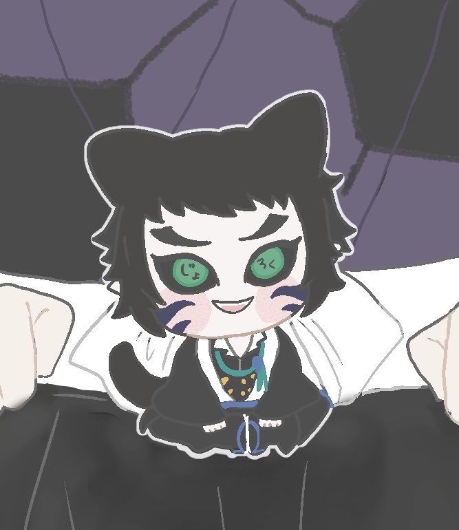 kan_2ak1's tweet photo. かわいいお顔でちょこんと座ってるのがたまらないので描いてしまった https://t.co/uElm1gYdAN
