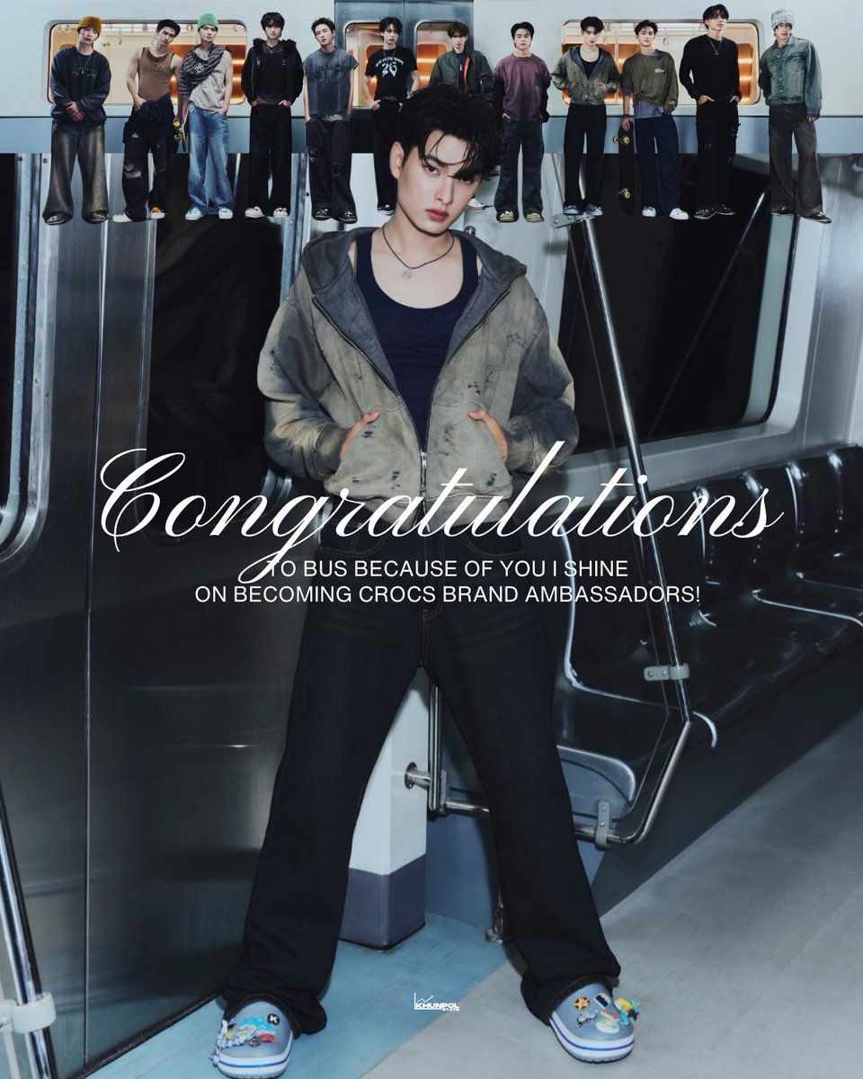KHUNPOLSTATS's tweet photo. CONGRATULATIONS
TO KHUNPOL & BUS because of you i shine
ON BECOMING CROCS’
FIRST BRAND AMBASSADORS
IN THAILAND! 🐊✨
#BUSxCrocs #CrocsTH
@CrocsThailand @Crocs
#KHUNPOL
#BUSbecauseofyouishine
ㅡ
ขอแสดงความยินดีกับ @BUS_SONRAY ที่ได้รับเลือกให้เป็น Brand Ambassador กลุ่มแรกของ Crocs ประเทศไทยนะคะ 🐊
ขอบคุณ Crocs ที่มองเห็นเสน่ห์ ความสดใส และตัวตนที่เป็นเอกลักษณ์ของ BUS และมอบโอกาสดี ๆ ให้กับทั้ง 12 คนในครั้งนี้ บีอัสจะรอติดตามและสนับสนุน BUS × Crocs ไปในทุก ๆ ก้าวในอนาคตอย่างแน่��อนค่ะ 🙌🏻✨💚