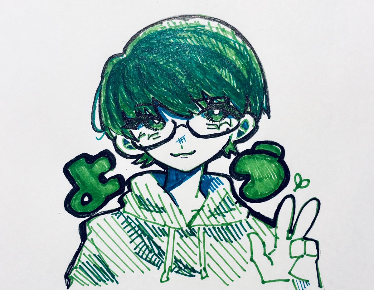 dbzi5v's tweet photo. 葉酸一発描きです🌱
#葉ちゅ絵 https://t.co/rB0vmMkdm0