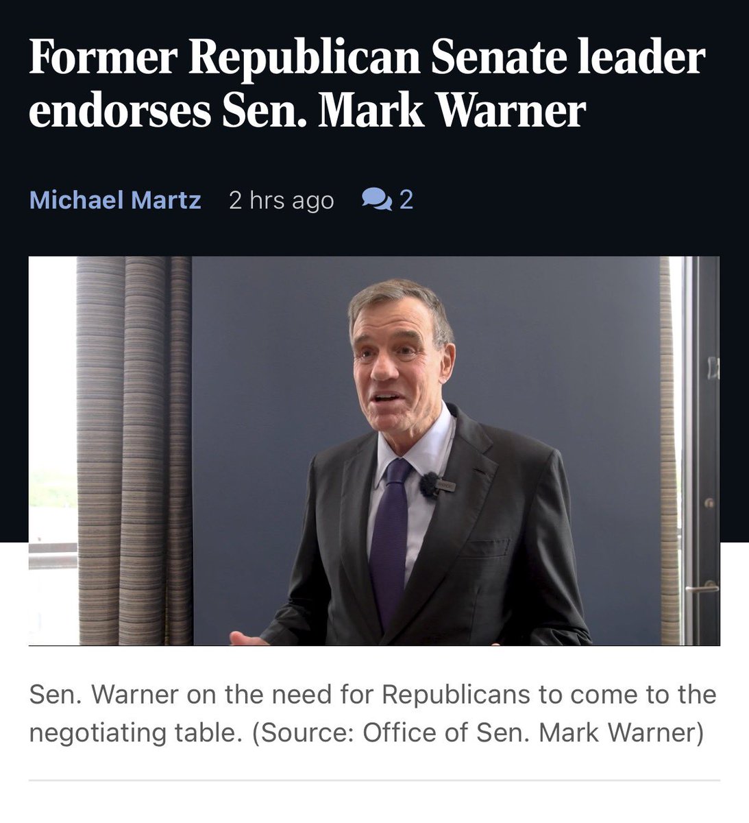AssocAnderson's tweet photo. What an embarrassment to our party. 

What’s the point of the Virginia GOP if our leaders are going to carry water for the other team. 

Pathetic. https://t.co/Xms70G7T50