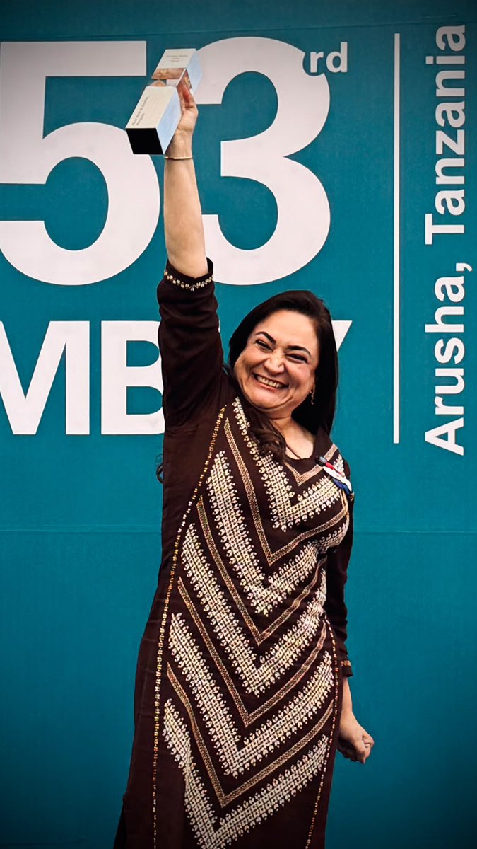 IPUparliament's tweet photo. 🏆 The 2026 Cremer-Passy Prize has been awarded to Rocío Abed de Zacarías, a parliamentarian from Paraguay’s @DiputadosPy 🇵🇾, for her outstanding work advancing human rights.
Congratulations, Ms Abed! 👏
🔗https://t.co/KPhEq8ilVO
#IPU153 #CremerPassyPrize #HumanRights #Parliament https://t.co/S1NW4RSUtE