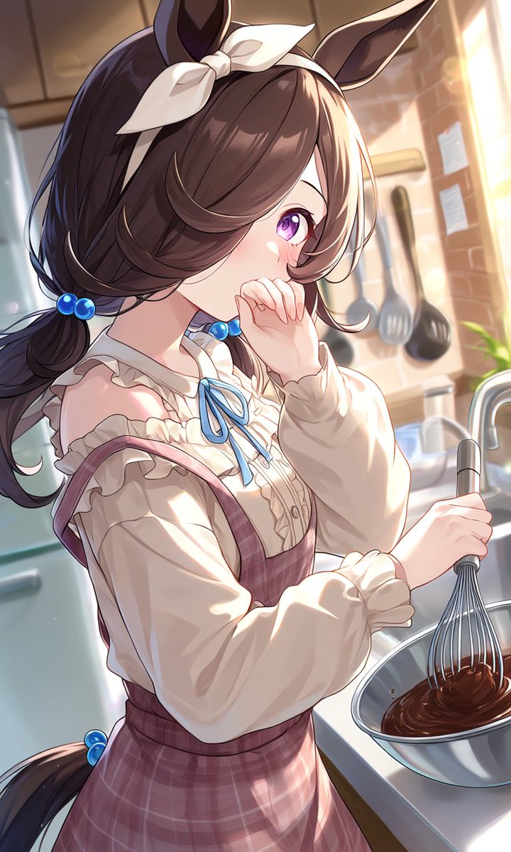 hikaru_78152's tweet photo. 今夜のライスちゃんの衣装は
ウマ娘ちゃんの誰の衣装でしょうか？
ヒントは今回もまたサポカで身長がとても高いウマ娘ちゃんです♪
#ウマ娘　#ウマ娘好きと繋がりたい #ライスシャワー #AIイラスト #RiceShower https://t.co/1YTRJE8GWV