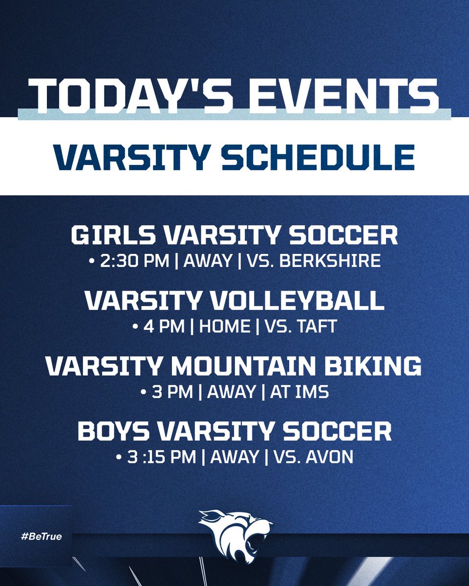 HotchkissSports's tweet photo. GAMEDAY โผ๏ธ
Good luck to all of our teams competing and make sure to check https://t.co/UpH4D7zzSy for available broadcasts!
#BleedBlue #BeTrue https://t.co/A2lZ8523SM