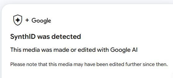 xmakbubu's tweet photo. Google 出了个查 AI 图片和视频的网站。
看着挺厉害。 但刚才去实测了下：它只认 Google 和 OpenAI 这几家有合作的机构生成的。其他模型生成的可能查不出来，甚至即梦生成的也识别为openai，纯属防君子不防小人。  
想尝鲜的自己去试试看：https://t.co/nVVVgXiZIz https://t.co/kYH1HGBkDD