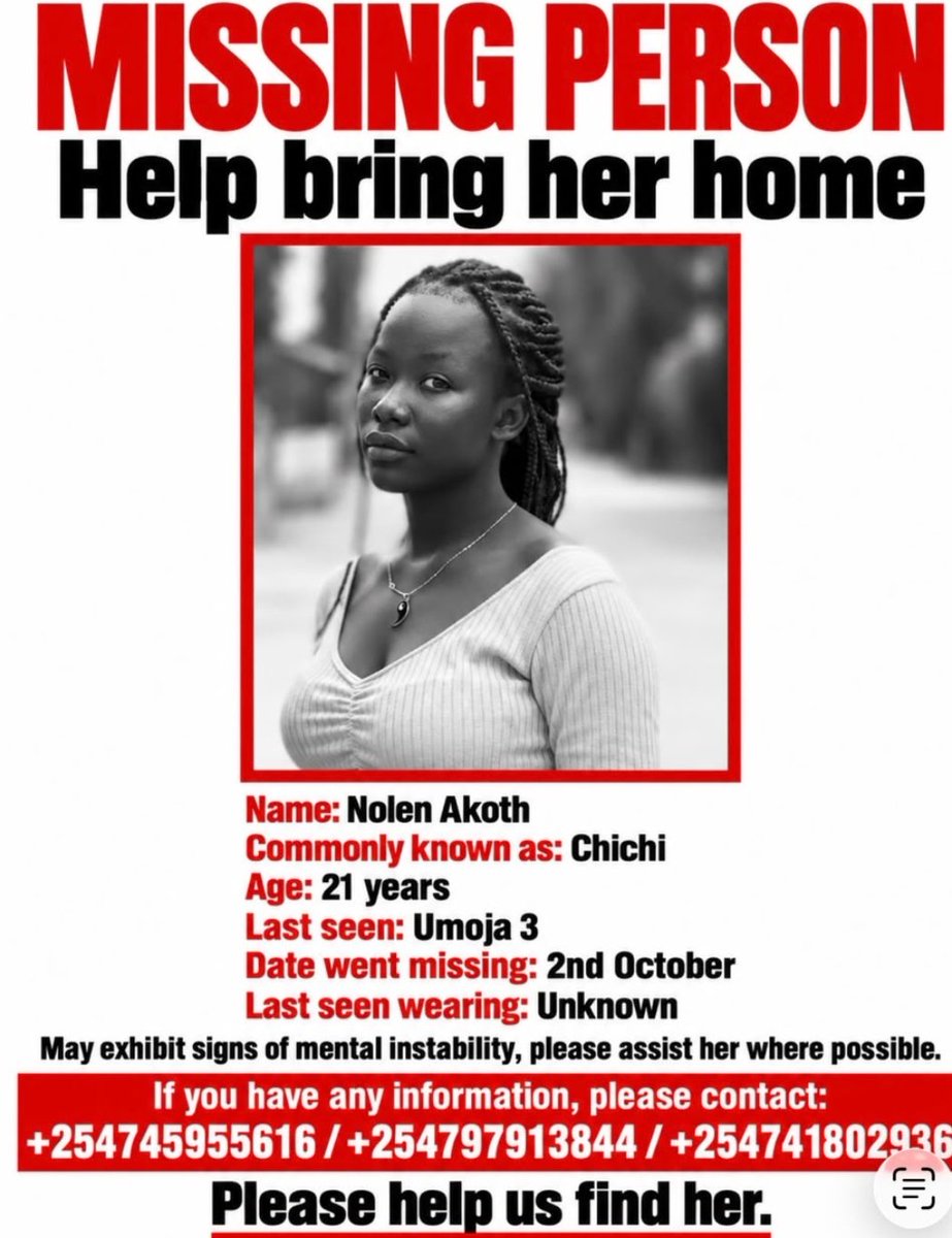 arnoldi254's tweet photo. From my DMs. 

Retweet to bring Nolen Akoth home. https://t.co/5v2PrRPkTT