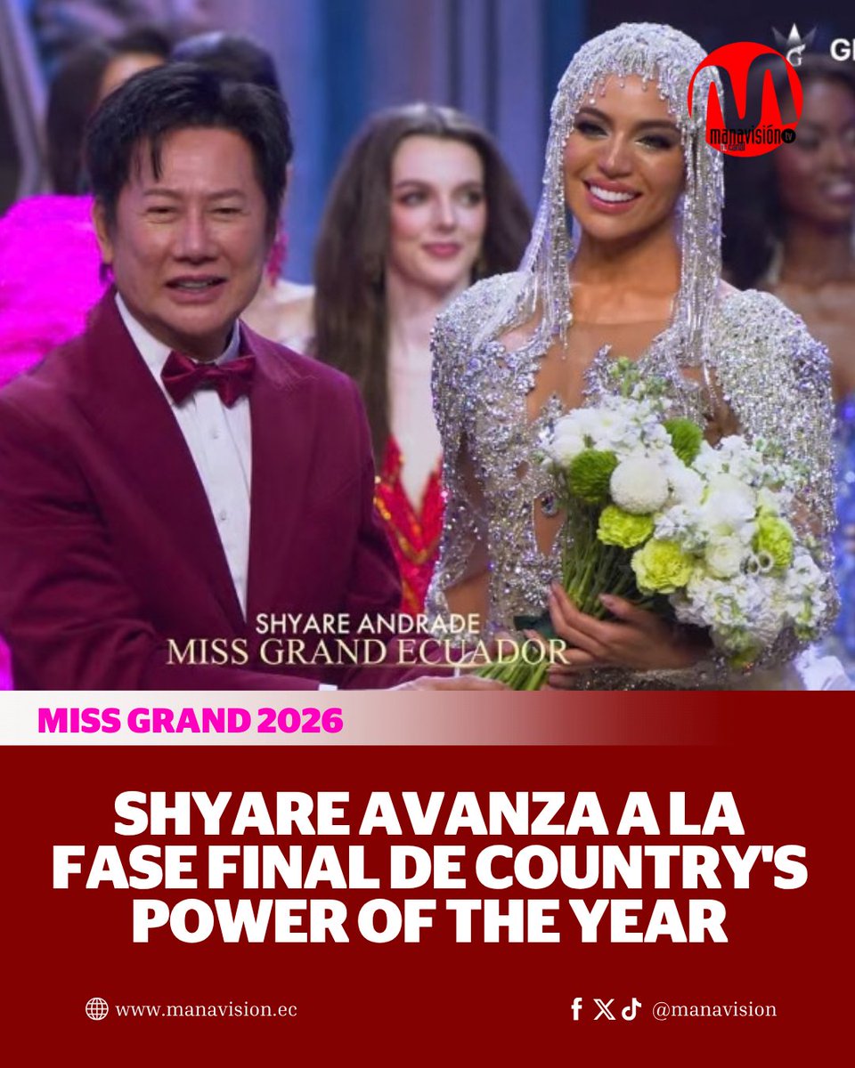 manavisionec's tweet photo. #MissGrand2026 || Shyare Andrade fue anunciada como una de las finalistas de Country's Power of the Year en la gala preliminar ►► https://t.co/GsJtmvDsaE https://t.co/1v7IbnC80H