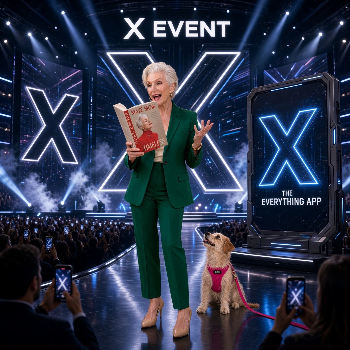CaliTheFanpage's tweet photo. @mayemusk @AurumBureau @PVM_Aurum Hope you had a wonderful time in Hong Kong, Maye! 🇭🇰❤️

I have to ask, who was taking care of Cali while you were there? 🐶

Also can’t wait to see you at the X Takeover event! ❤️ https://t.co/oXCMm8dkLB