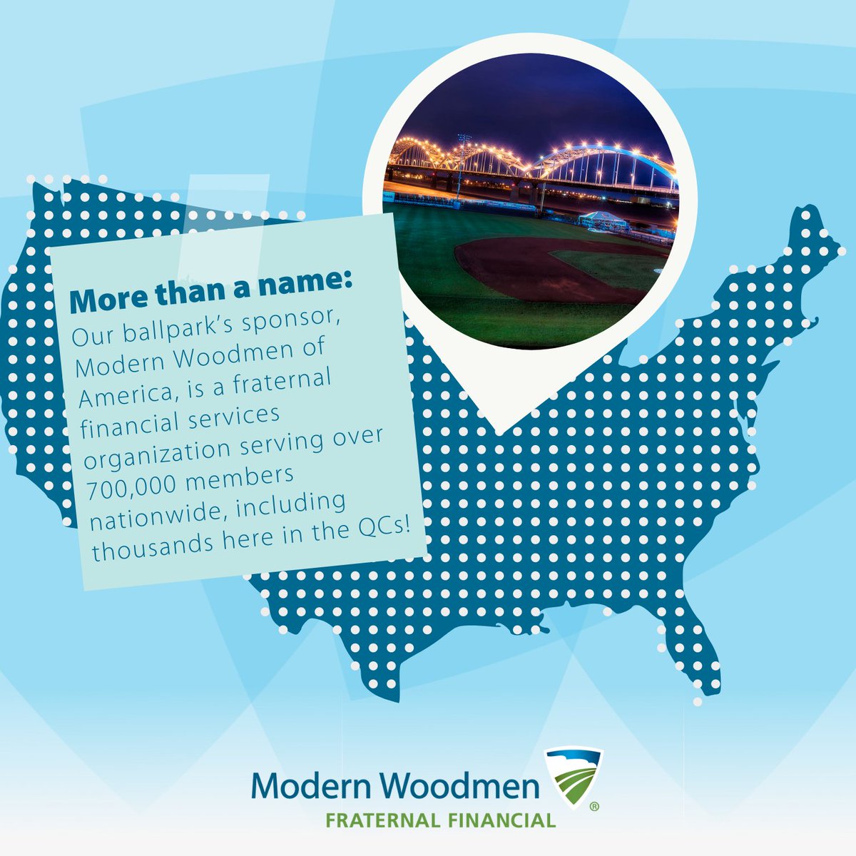 QCRiverBandits's tweet photo. It's time for @ModernWoodmen Win it Wednesday! Like and share this post for a chance to win four (4) bleacher tickets to our 2027 Opening Day game on Friday, April 2nd, 2027. (One winner will be selected later this week from Facebook or X.) https://t.co/8hfkGXzTvX