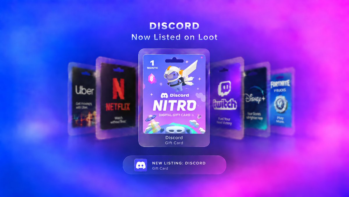 lootfam's tweet photo. Discord is now live on LOOT.

You can now launch coins paired with Discord Nitro on LOOT.

https://t.co/RUEamiVbsH https://t.co/ixjYE1qkCR