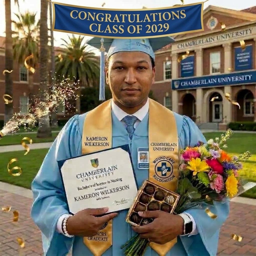 Officalkameronw's tweet photo. #MYBSNJOURNEY #CHAMBERLAINUNIVERSITYSACCLASSOF2029 #SUTTERMEDICAL #KAMERONWILKERSON #NURSINGSCHOOLJOUNREY #CLASSOF2029WELOCKEDINANDREADY https://t.co/gseehxvXU8