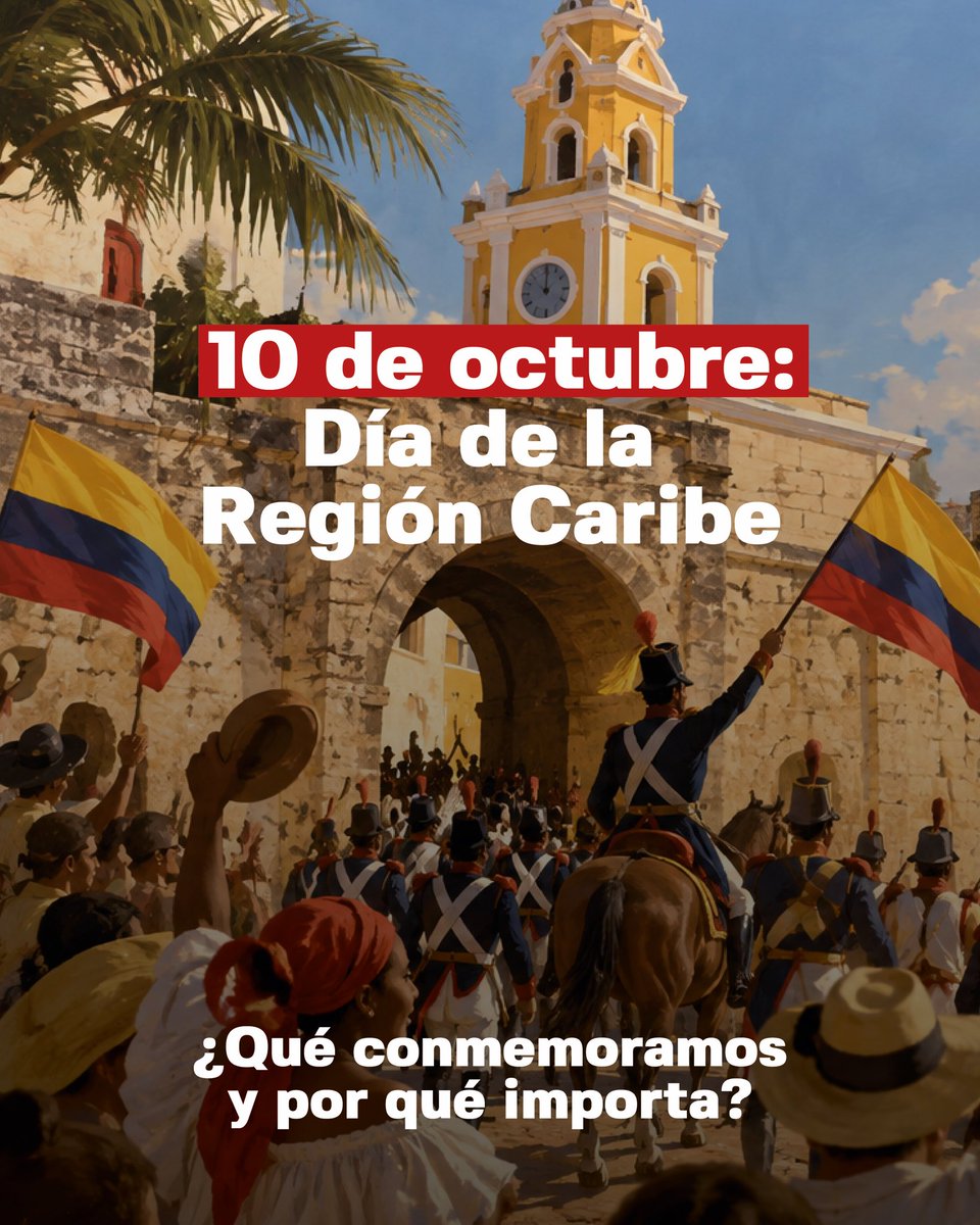 rap_caribe's tweet photo. Recordar nuestra historia reafirma lo que somos. Ocho departamentos, una región con memoria, orgullo y vocación de unión.

Se acerca el 10 de octubre, una fecha que nos invita a mirar de dónde venimos y hacia dónde queremos ir, juntos.

¿Qué te enorgullece de ser Caribe?🌊🌺👇 https://t.co/U7OAchYjbE