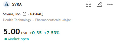 MichaelCarrzna's tweet photo. $SVRA +7%  Savara Inc. is a clinical-stage biopharmaceutical company. The company focuses on rare respiratory diseases. It has a drug division dedicated to respiratory diseases. Its lead candidate, molgramostim, is an inhaled granulocyte-macrophage colony-stimulating factor (GM-CSF) currently in Phase III clinical development for the treatment of autoimmune pulmonary alveolar proteinosis (aPAP).