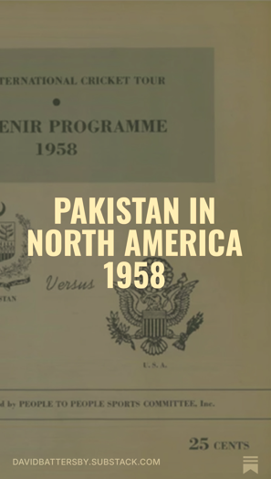 BattersbyDave's tweet photo. My new Substack article on 'Pakistan in North America 1958' 

@ACScricket @CricketSociety @CMScricket @GeorgeDobell1 @aaliaaaliya @HarounRashid2 @_saadshafqat @OsmanSamiuddin @huwzat @David215Gower @DrNaumanNiaz @FertangFre62008 @Sikanderbakhts 

https://t.co/lZRkL9R8Yg https://t.co/8PNV4dU3mv