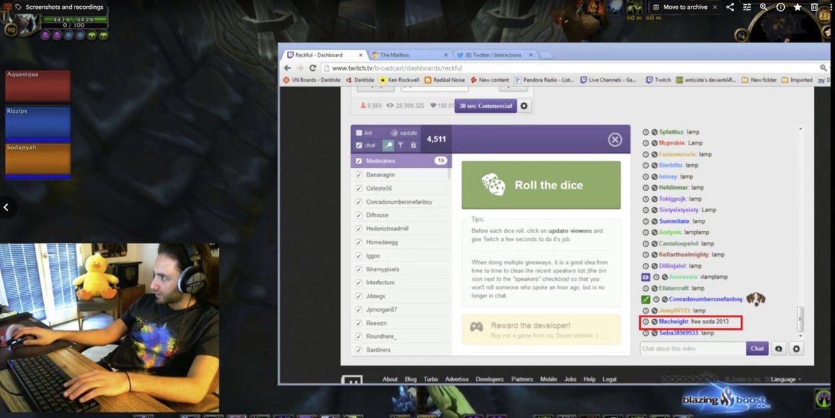 realmacheight's tweet photo. @MitchJonez Honestly cannot remember when I first started watching. I watched Reckful first and then was introduced to your streams was definitely MoP era 2012-14. Here's a screenshot of me in Reckful's chat in 2013 - happened to see it on a rerun stream. https://t.co/Q9wBMDnEeH