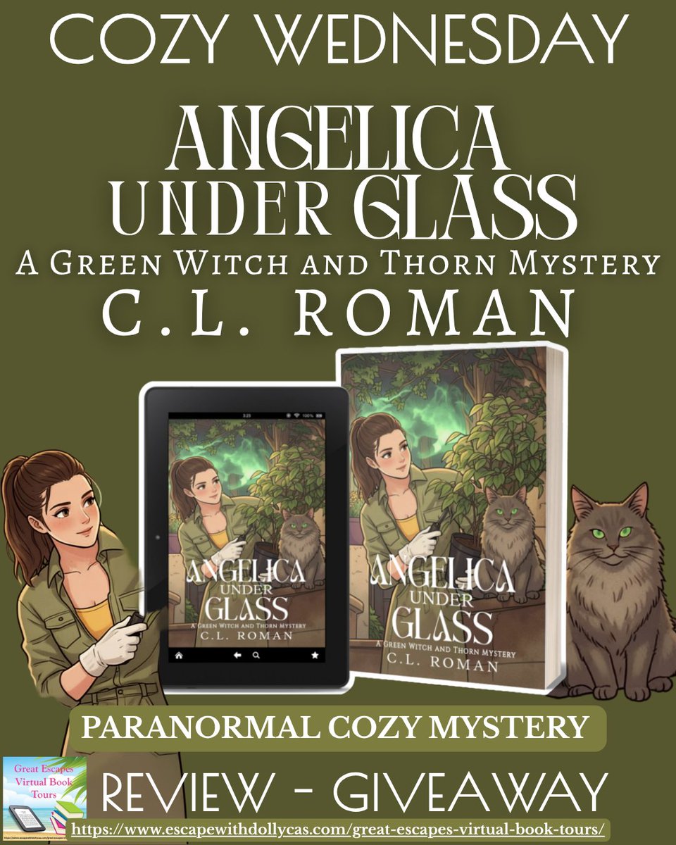 dollycas's tweet photo. Cozy Wednesday featuring Angelica Under Glass (A Green Witch and Thorn Mystery) by C L Roman #Review #Giveaway #GreatEscapesBookTour @cherileigh9    

https://t.co/jjUVk63DxW https://t.co/ZvTb37oKGT