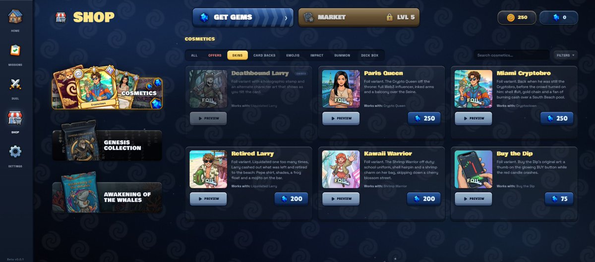 memetic_tcg's tweet photo. 🎨 SNEAK PEEK: Skins

Your cards are getting a wardrobe.

Skins are cosmetic upgrades that change the look of a card you own. Same card, same stats, brand new foil art.

Here's a first look at what's coming to the Shop.

Pre-register now 👉 https://t.co/clEUrgci6I https://t.co/XMShMUZkMy