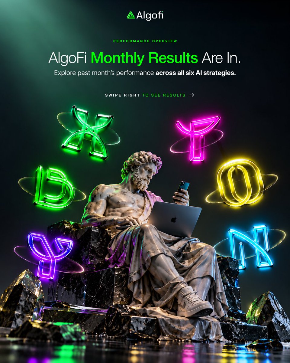 algofi_ai's tweet photo. Every result tells a story. Here’s AlgoFi AI’s month in review. 

Take a look at the monthly results of our six AI trading strategies, each approaching the markets differently. Explore their individual outcomes across multiple asset classes.
 
Explore https://t.co/jtwk1sGqS4

#algofi #aitrading #algofistrategies #aifinance #algofiperformance