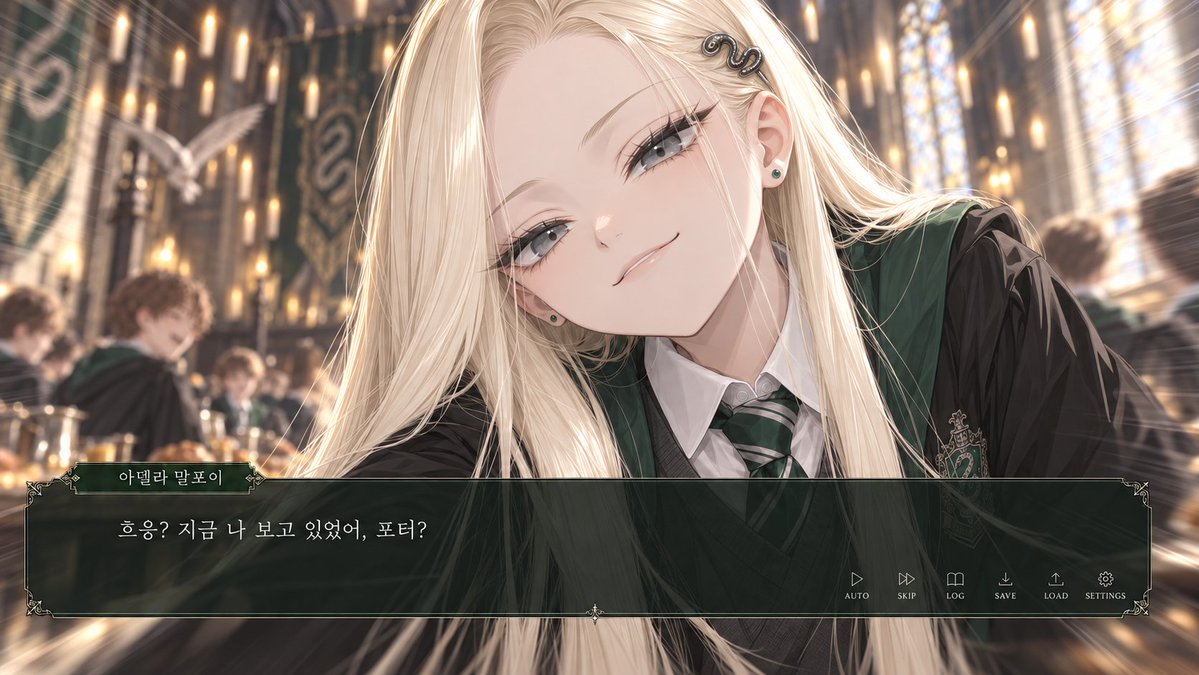 mo__noon's tweet photo. 말포이 TS에 빠져서... <말포이 영애는 손잡고 싶어> 게임 만들고 있어요! AI로 만들고 있어서 이번 주 안으로 공개할 수 있을 것 같아요. 당연히 팬메이드 게임이니까 무료로 공개 예정!

원하시는 방향이 있으시면 자유롭게 제안해주세요ㅎㅎ https://t.co/d5zcMDKILQ