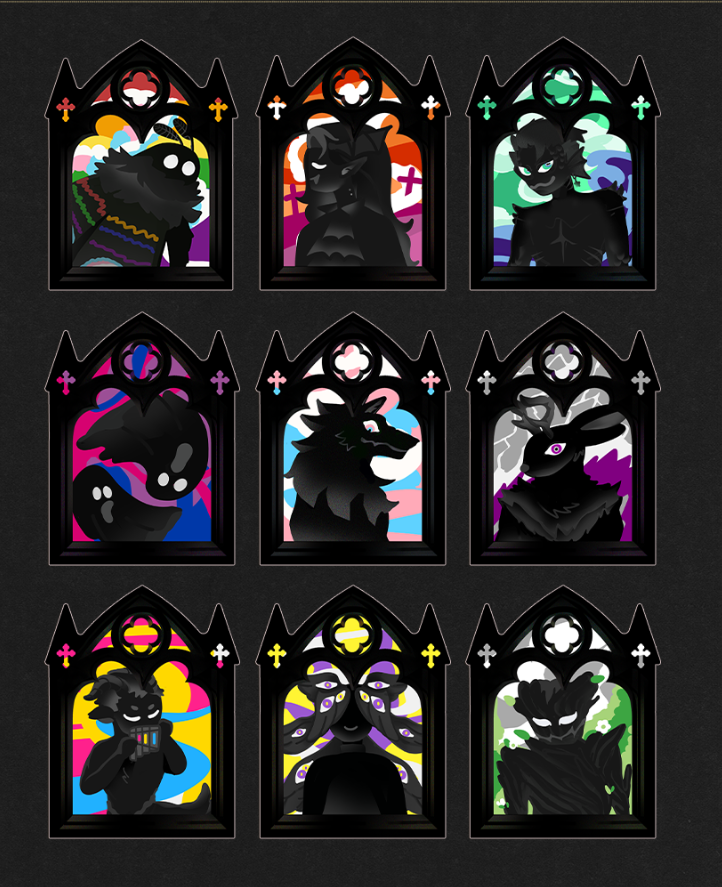 lanloncreative's tweet photo. New CF = new Pride series 🏳️‍⚧️🏳️‍🌈

These shall be introduced as 2 layered wooden pins
#CF23 https://t.co/K5c6ZRG2ds