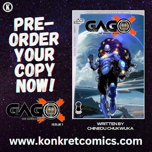 KonkretComics's tweet photo. A new force is entering Konkret Dimensionz. Gago the Imperial has arrived, and this cosmic powerhouse is about to shake the very foundation of the Dimensionz Universe.
Physical copies:
https://t.co/D39mOU8QtU
Digital copies:
https://t.co/kS47tVaKOC
#Gago #Superheroes #indiec https://t.co/qE6iKU94LC