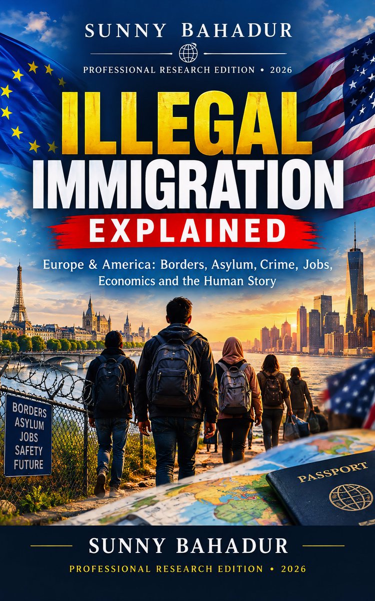 SunnyChetri2's tweet photo. @eBookDiscovery Everyone has an opinion on immigration. Few know the facts. This book covers borders, asylum, crime, jobs &amp; the economy in Europe and America. 👇 
https://t.co/ZZhObiz7hu
#Immigration #Books" https://t.co/SMsWAsdHTp