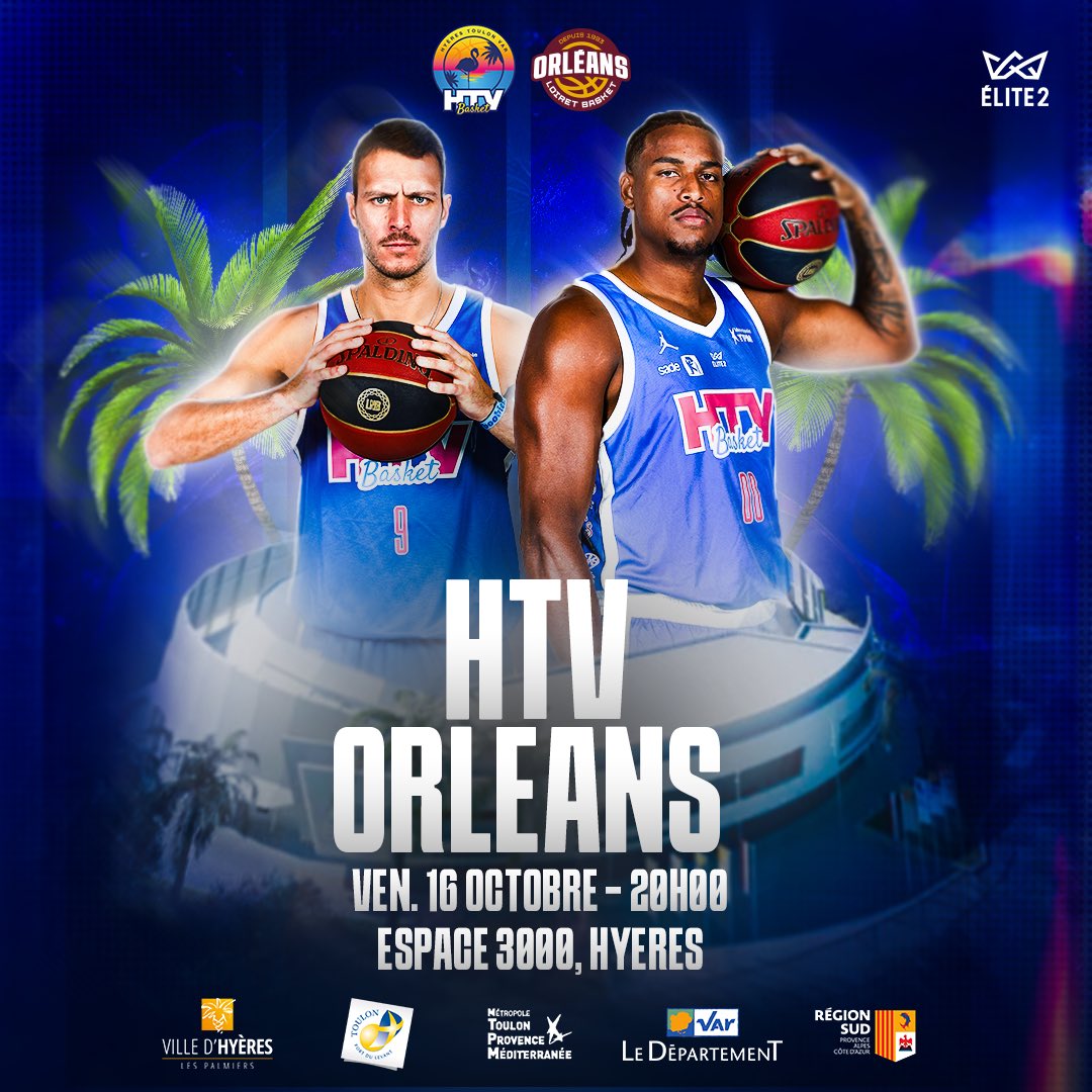BasketHtv's tweet photo. 𝐄𝐒𝐏𝐀𝐂𝐄 𝟑𝟎𝟎𝟎…𝐇𝐄𝐑𝐄 𝐖𝐄 𝐂𝐎𝐌𝐄 😍

Ça y est. Nous y sommes. 

Après 3 ans d’attente, nous sommes extrêmement heureux de vous annoncer le grand retour du HTV Basket à l’Espace 3000 de la @villedhyeres vendredi 16 octobre prochain face au @OLB45 ! https://t.co/uSefD3kisQ