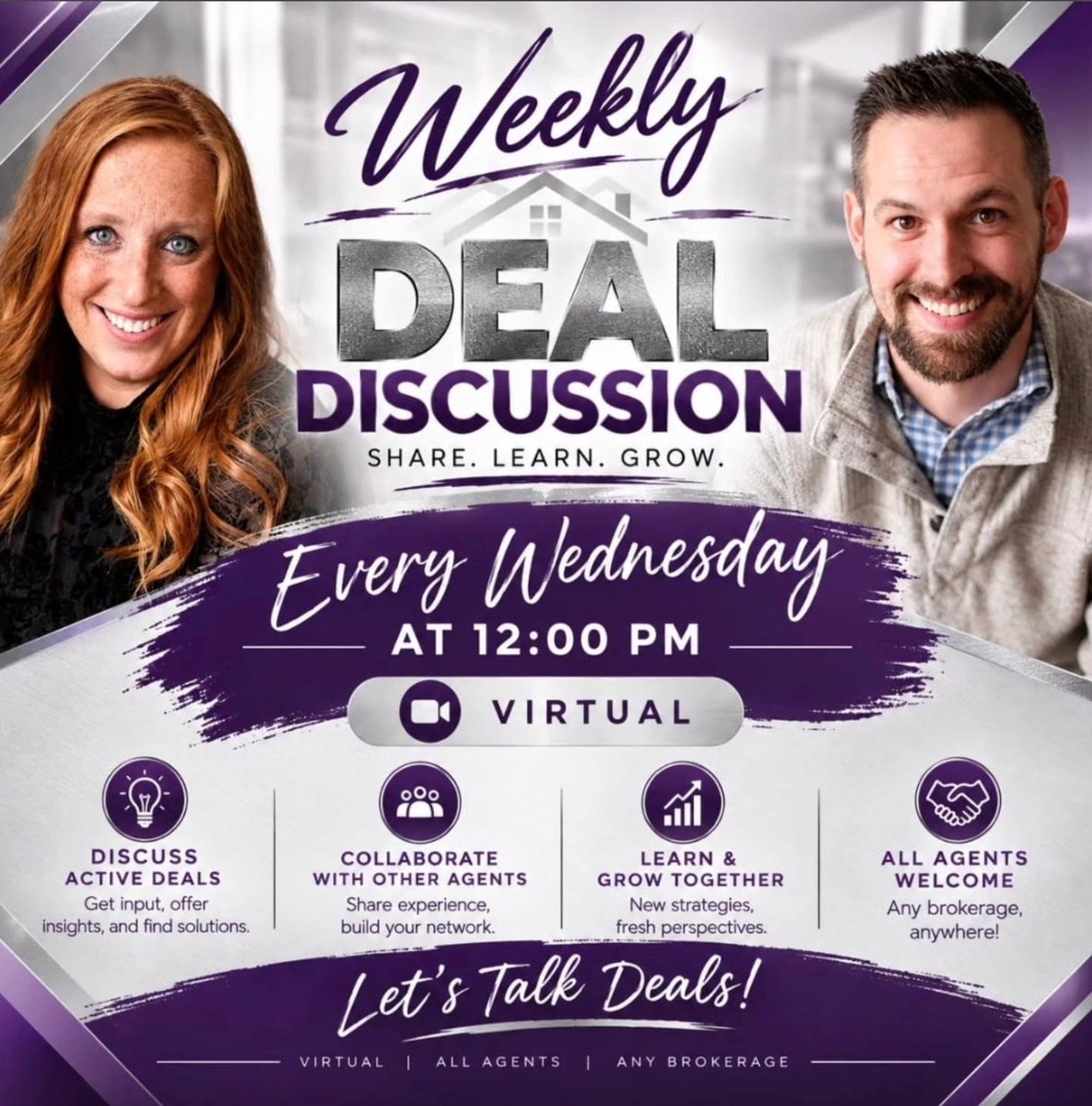 HooperAmplified's tweet photo. Got a deal that isn’t adding up? Bring an active deal to Weekly Deal Discussion. A fresh set of eyes can unlock what you’ve been staring at alone. Wednesday at 12:00 PM, virtual. Any brokerage welcome! https://t.co/IJnHoVziIr