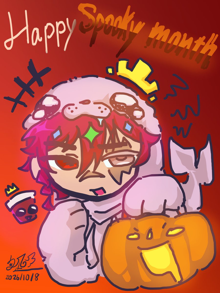 321_ouo_123's tweet photo. 10月每日繪8/31
#kingofcups 
-
！！！IS SPOOKY MONTH！！！ 👻🦭 https://t.co/K2S7vL3IIL