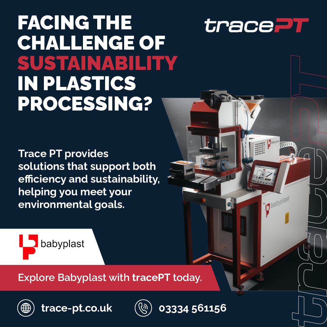 TracePT_UK's tweet photo. π Looking to make plastics processing more sustainable?
Trace PT provides efficient equipment solutions designed to reduce environmental impact while improving performance and productivity.
https://t.co/C7YD6SgBFW
#TracePT #SustainableManufacturing #PlasticsProcessing https://t.co/rIt84O6RSQ