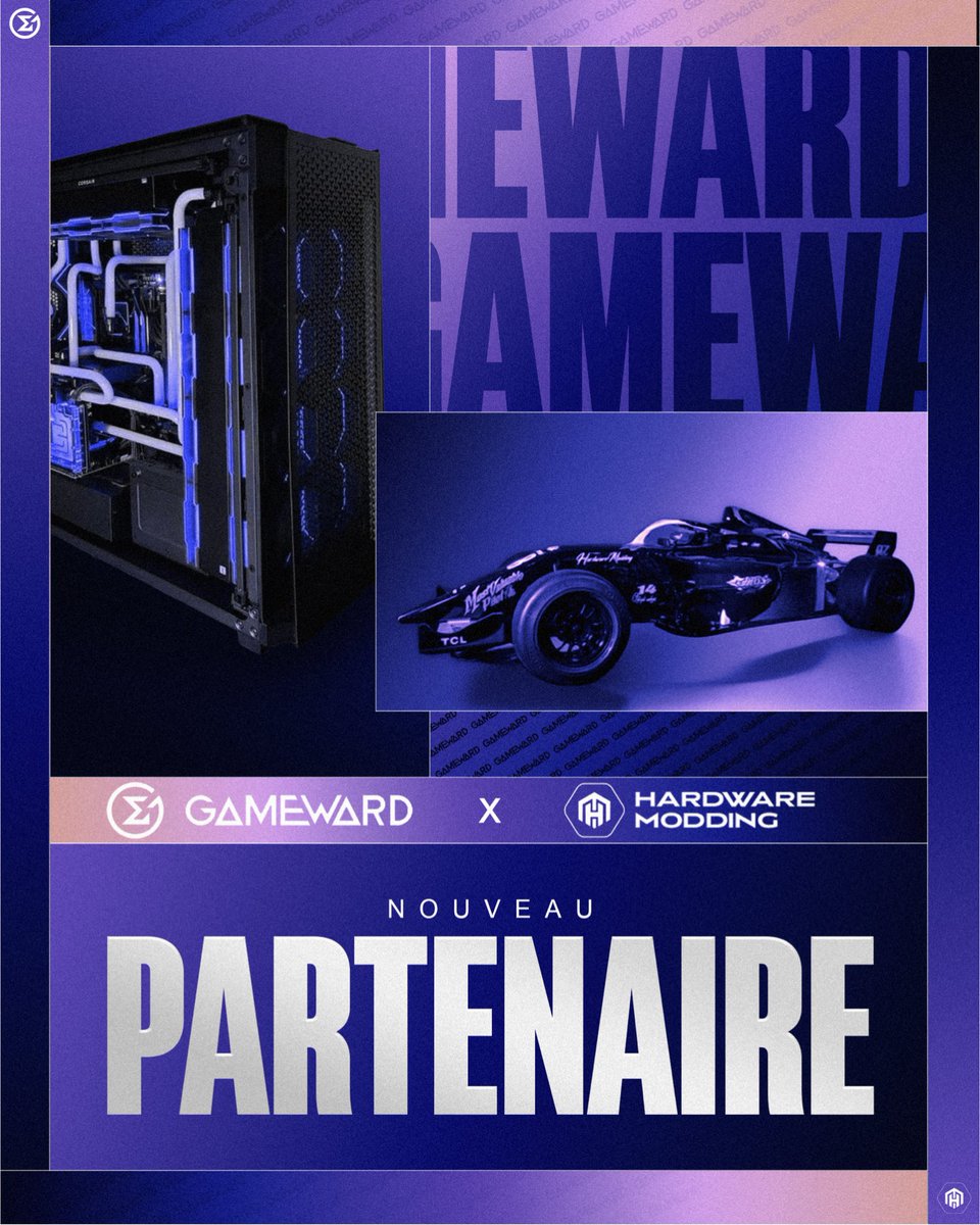 GameWardTeam's tweet photo. C’est le moment idéal pour avoir un maximum de performance et ils sont faits pour ça !

Bienvenue à @HardwareModding comme nouveau partenaire GameWard 💜

#FaceEverything https://t.co/73hyu2Nm7i