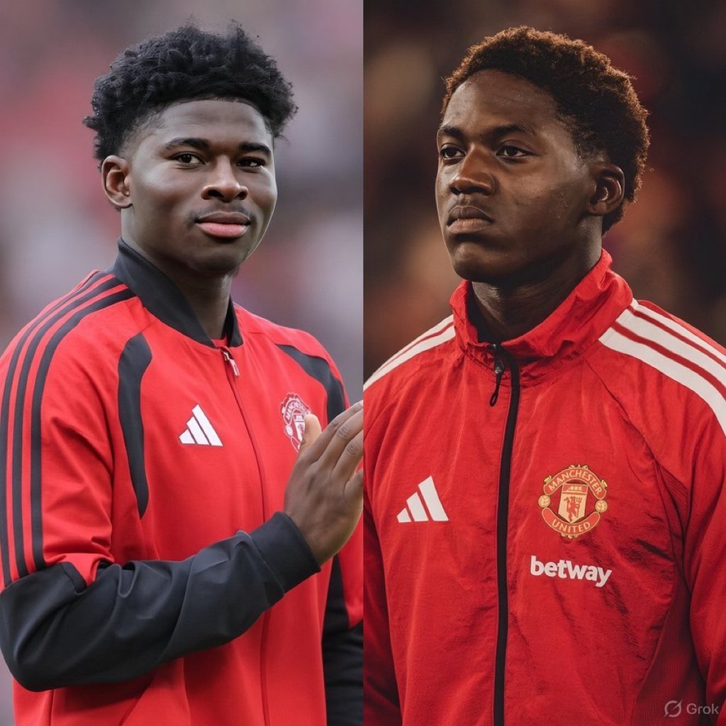 UtdJournalist's tweet photo. 🚨 Kobbie Mainoo and Carlos Baleba have been working together at Carrington throughout the international break. https://t.co/lvOP4AuaR7