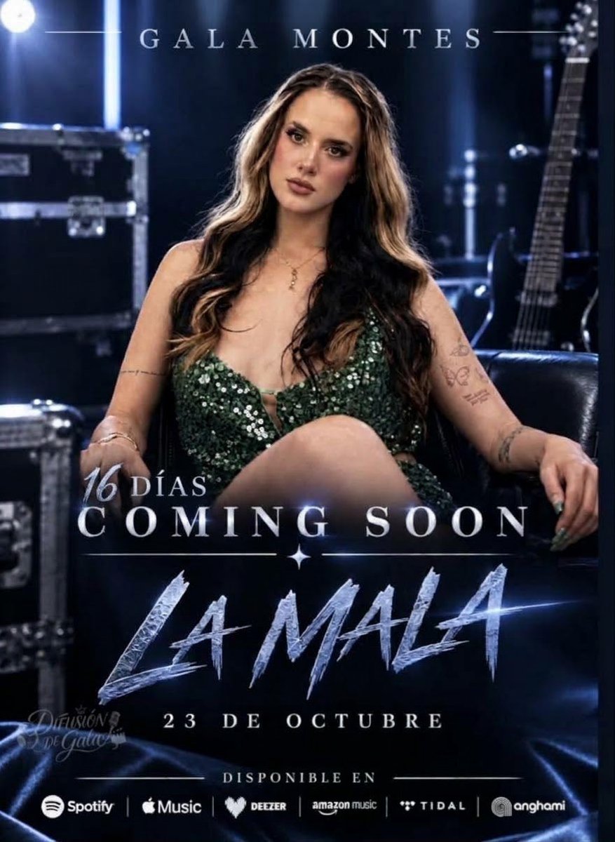 Difusion_deGala's tweet photo. YA FALTAN 16 DÍAS para que #LaMala salga a hacer de las suyas. 🔥

Vayan corriendo a hacer su Pre-Save, porque el primer capítulo de #LaHijaDeNadie ya casi empieza a contar su historia y nosotros claramente YA ESTAMOS PREPARADOS. 
23.10.28 😈🖤

#galamontes https://t.co/qlIOOGfhi3