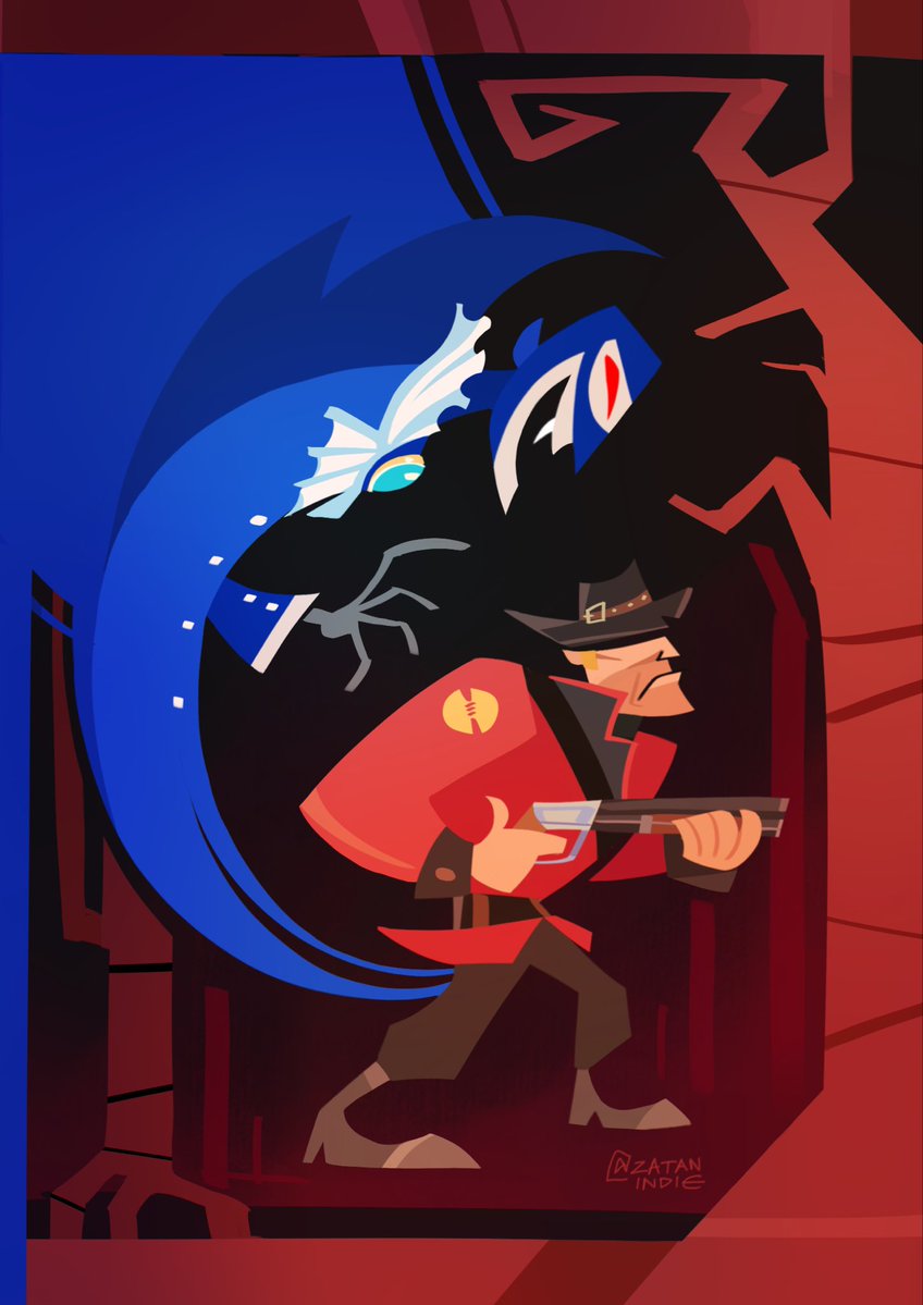 zatan_indie's tweet photo. Hunt the Vampire!

#soldierspy #tf2 https://t.co/lvb504z1yR