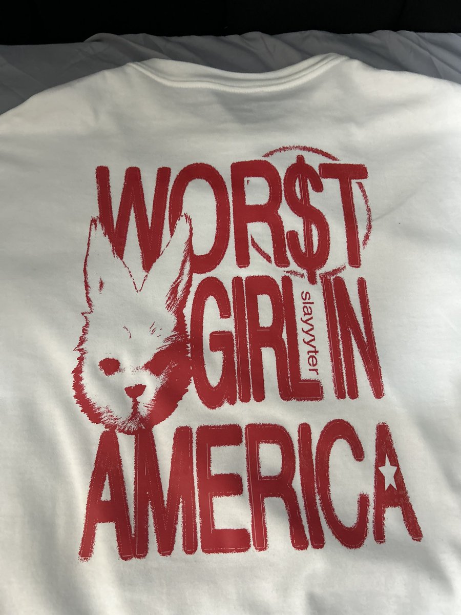 pastlifecris's tweet photo. a camisa que eu fiz pra ver a @slayyyter !!! https://t.co/kB54206Jdi
