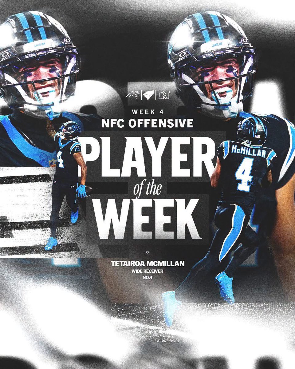 CLTGuide's tweet photo. Congrats @officialnalo on NFC Player of the Week 🏈 https://t.co/kkpxvQknwD