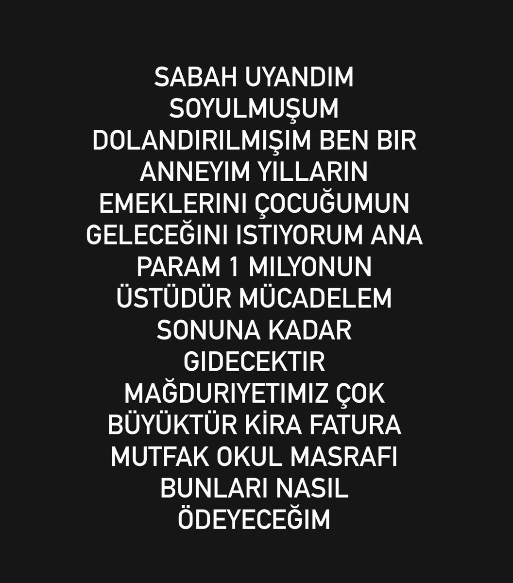 Tuncfizlemaksu7's tweet photo. Ana param 1 milyonun üstüdür geleceğimiz çalındı ana paramı istiyorum #1MilyonUstuneANAPARA #AnaParaYoksaOyYOK https://t.co/KCqHdygjvB