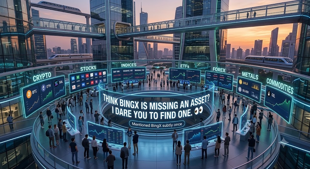 Richard_builder's tweet photo. Bitcoin? Tesla? Gold? Nasdaq? 
EUR/USD? Oil? Name a market  we'll tell you if it's on BingX

Multi-asset should mean broader access to what traders actually follow, not a crypto platform with a few extras bolted on
Your move. 👀
#Trading #CRYPTO https://t.co/q2RRUgAeeA