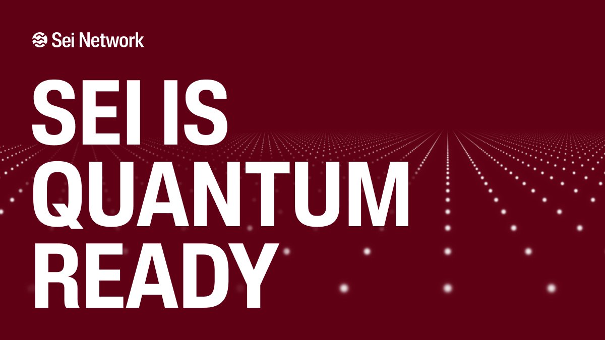 SeiNetwork's tweet photo. SIP-5 is Sei's post-quantum migration plan.

If any quantum computing or AI related cryptographic attack becomes possible, SIP-5 will be implemented to protect the chain.

Sei is prepared for quantum.

Read more about SIP-5 here: https://t.co/WQr53MWoFc https://t.co/ZZale0J3mC