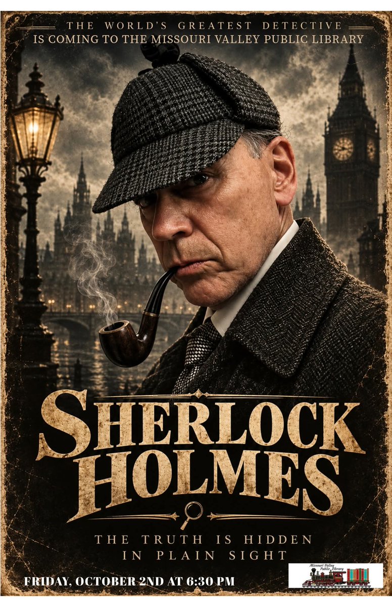 AzriaHealth's tweet photo. #AzriaHealthLongview had the opportunity to journey into the world of Sherlock Holmes at the Missouri Valley Public Library!
#AzriaHealth #MissouriValleyPublicLibrary #SherlockHolmes #Journey #Trip https://t.co/luc3BcZIcJ