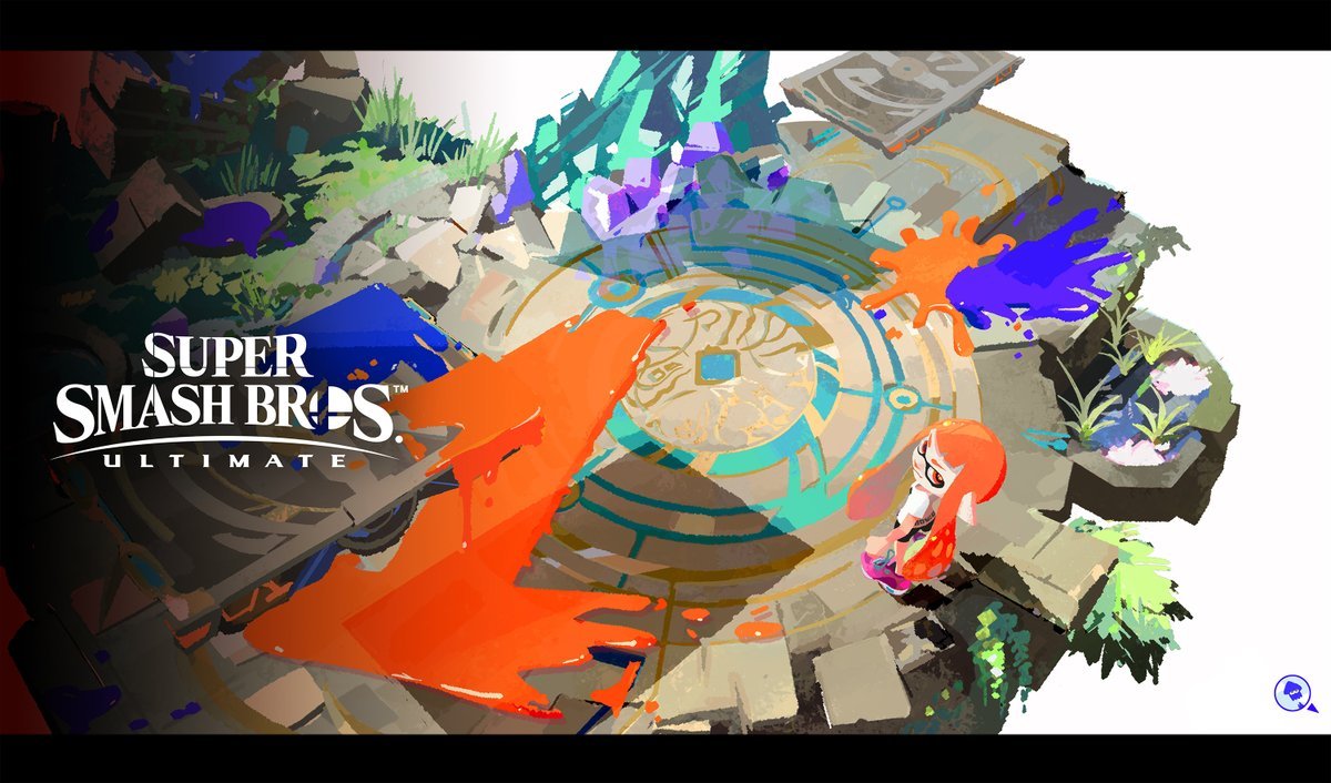 SwitchySh4rky's tweet photo. Dude i love it when nintendo uses the splatoon artstyle for other games, they should seriously do this more often https://t.co/UAu3LU3Yzr